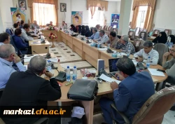 حضور جناب آقای دکتر مشهدی و جناب آقای برهانی در نشست مدرسان مرجع کارورزی 2