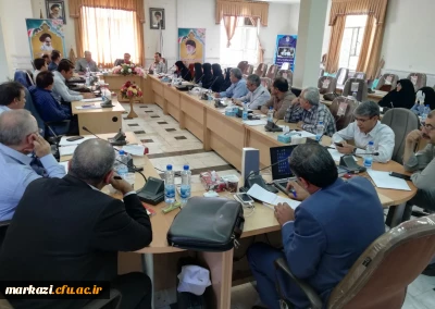 حضور جناب آقای دکتر مشهدی و جناب آقای برهانی در نشست مدرسان مرجع کارورزی