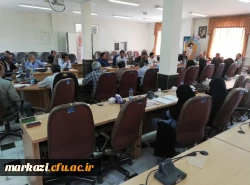 حضور جناب آقای دکتر مشهدی و جناب آقای برهانی در نشست مدرسان مرجع کارورزی 8