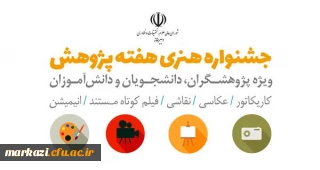 قابل توجه اعضای هیات علمی، دانشجویان و پژوهشگران

جشنواره ملی هفته پژوهش