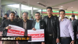 حضور باشکوه مسئولان، استادان و دانشجو معلمان دانشگاه فرهنگیان استان مرکزی در راهپیمایی ۱۳ آبان 15