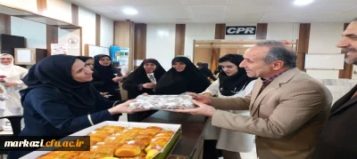 دیدار سرپرست دانشگاه فرهنگیان استان مرکزی به مناسبت گرامیداشت میلاد اسوه صبر و پایداری، حضرت زینب(س) و روز پرستار، از پرستاران بیمارستان حضرت ولی عصر(عج)