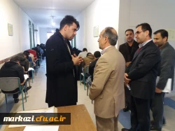 بازدید سرپرست دانشگاه فرهنگیان استان مرکزی از حوزه امتحانی 3