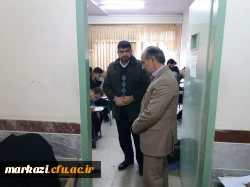 بازدید سرپرست دانشگاه فرهنگیان استان مرکزی از حوزه امتحانی 5