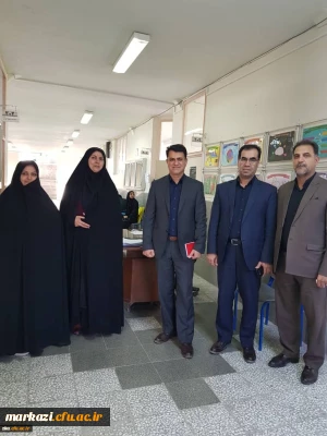 بازدید مسئولین پردیس شهید باهنر از فرایند برگزاری مصاحبه داوطلبین ورود به دانشگاه فرهنگیان در پردیس زینب کبری (س) استان مرکزی.
