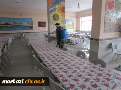 خوابگاه ها و فضاهای پردیس های دانشگاه فرهنگیان استان مرکزی پاکسازی و ضدعفونی شد 6