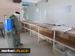 خوابگاه ها و فضاهای پردیس های دانشگاه فرهنگیان استان مرکزی پاکسازی و ضدعفونی شد 8