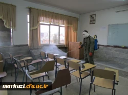 خوابگاه ها و فضاهای پردیس های دانشگاه فرهنگیان استان مرکزی پاکسازی و ضدعفونی شد 10