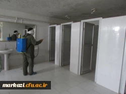 خوابگاه ها و فضاهای پردیس های دانشگاه فرهنگیان استان مرکزی پاکسازی و ضدعفونی شد 18