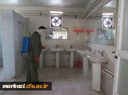 خوابگاه ها و فضاهای پردیس های دانشگاه فرهنگیان استان مرکزی پاکسازی و ضدعفونی شد 19