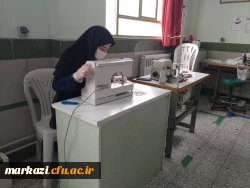 مشارکت دانشجویان دانشگاه فرهنگیان استان مرکزی در تولید ماسک در کارگاه مهارت افزایی 3