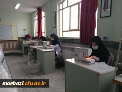 مشارکت دانشجویان دانشگاه فرهنگیان استان مرکزی در تولید ماسک در کارگاه مهارت افزایی 4