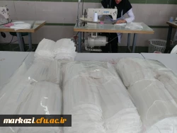 مشارکت دانشجویان دانشگاه فرهنگیان استان مرکزی در تولید ماسک در کارگاه مهارت افزایی 5