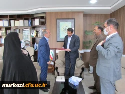 دیدارسرپرست دانشگاه فرهنگیان استان مرکزی  بامدیرکل آموزش و پرورش استان 5