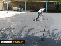آسفالت 2000 متر مربع از محوطه پردیس شهید باهنر اراک انجام شد 8