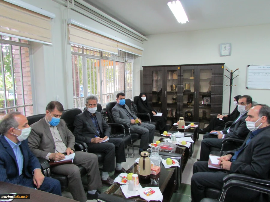 جلسه هماهنگی کارورزی سال تحصیلی 1400-1399 با مسئولان اداره کل استان در دانشگاه فرهنگیان استان مرکزی برگزار شد 2
