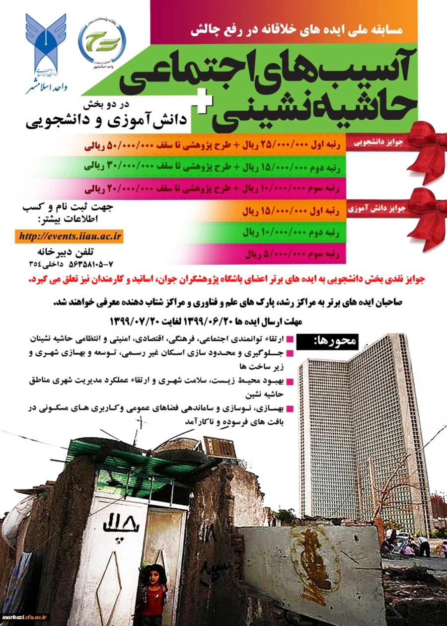 برگزاری مسابقه ایده های خلاقانه در رفع چالش های آسیب های اجتماعی و حاشیه نشینی 2