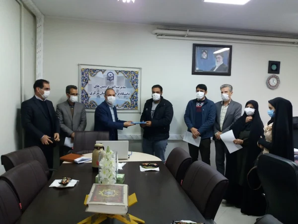 جلسه معارفه اعضای جدید شورای صنفی سال 1399 پردیس های دانشگاه فرهنگیان استان مرکزی تشکیل شد 2