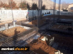 آغاز بتن ریزی طرح توسعه ساختمان آموزش پردیس حضرت زینب کبری(س) استان مرکزی 2