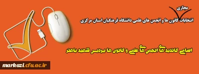 اسامی کاندید های انجمن های علمی و کانون ها پردیس شهید باهنر