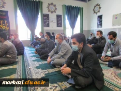 مراسم عزاداری شهادت حضرت فاطمه زهرا (س) در دانشگاه فرهنگیان استان مرکزی برگزار شد 9