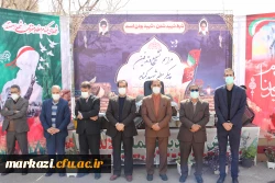 مراسم وداع و تدفین پیکر مطهر شهید گمنام دوران دفاع مقدس در پردیس حضرت زینب کبری(س) استان مرکزی برگزار شد 2