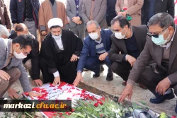 مراسم وداع و تدفین پیکر مطهر شهید گمنام دوران دفاع مقدس در پردیس حضرت زینب کبری(س) استان مرکزی برگزار شد 4