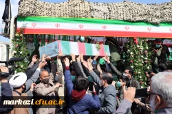 مراسم وداع و تدفین پیکر مطهر شهید گمنام دوران دفاع مقدس در پردیس حضرت زینب کبری(س) استان مرکزی برگزار شد 5