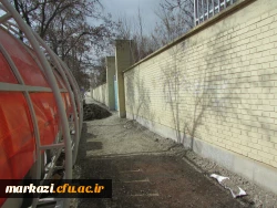 آغاز عملیات کف سازی و سنگ فرش محوطه بیرونی پردیس شهید باهنر 5