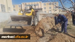 آغاز عملیات اجرای فیبر نوری در پردیس های دانشگاه فرهنگیان استان مرکزی 3