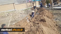 آغاز عملیات اجرای فیبر نوری در پردیس های دانشگاه فرهنگیان استان مرکزی 5