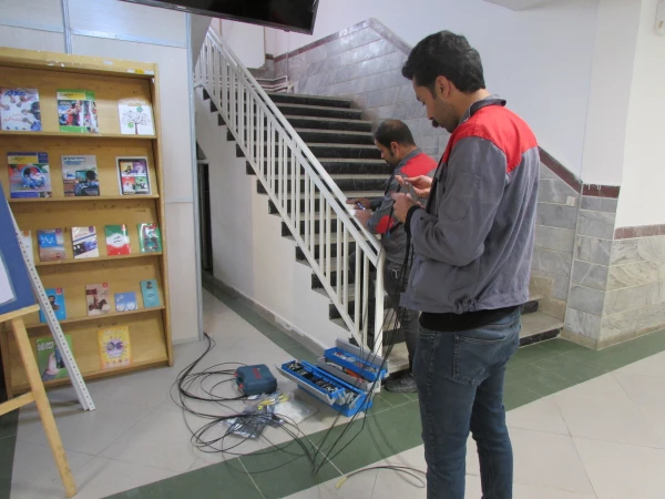 آغاز عملیات اجرای فیبر نوری در پردیس های دانشگاه فرهنگیان استان مرکزی 6