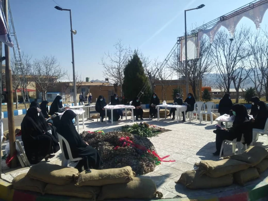 برگزاری مراسم هفتمین روز شهید گمنام در پردیس حضرت زینب کبری(س) برگزار شد 7