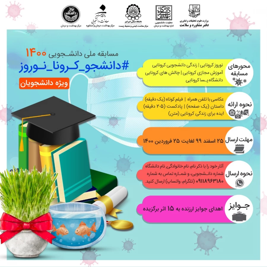 مسابقه ملی دانشجویی 1400 کرونا-نوروز 3