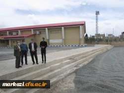 بازدید مدیر کل ورزش و جوانان  استان از پروژه زمین چمن مصنوعی دانشگاه فرهنگیان استان مرکزی 5