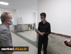 اهدای گل به همکاران در دانشگاه فرهنگیان استان مرکزی 3