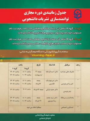 دوره مجازی  توانمندسازی نشریات دانشجویی 3