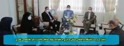 دیدارسرپرست دانشگاه فرهنگیان استان مرکزی با خانواده شهید مدافع سلامت، دکتر غلامحسین نادری 2