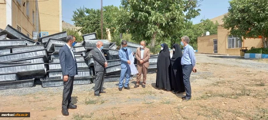 بازدید مدیرکل نوسازی و توسعه و تجهیز مدارس استان مرکزی از پردیس حضرت زینب کبری(س) 2
