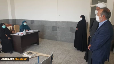 بازدید سرپرست دانشگاه فرهنگیان استان مرکزی و مسئول دفتر نهاد نمایندگی مقام معظم رهبری

 از روند انجام مصاحبه ورودی های مهر ۱۴۰۰ در پردیس حضرت زینب کبری(س)
