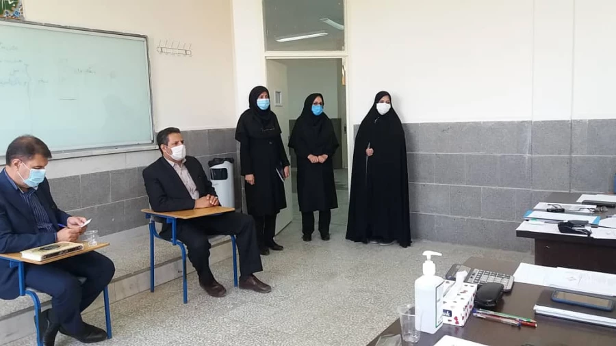 از روند انجام مصاحبه معرفی شدگان چند برابر ظرفیت دانشگاه فرهنگیان استان در پردیس حضرت زینب کبری (س) 5