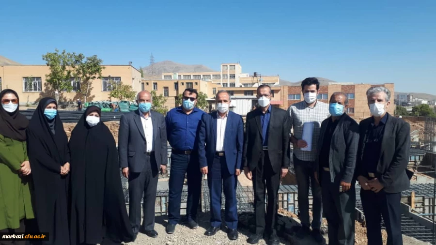 بازدید رئیس مجمع خیرین مدرسه ساز استان مرکزی از پروژه در حال ساخت خوابگاه پردیس زینب کبری (س) 7