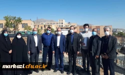 بازدید رئیس مجمع خیرین مدرسه ساز استان مرکزی از پروژه در حال ساخت خوابگاه پردیس زینب کبری (س) 2