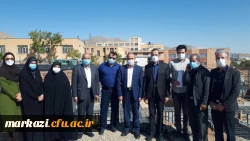 بازدید رئیس مجمع خیرین مدرسه ساز استان مرکزی از پروژه در حال ساخت خوابگاه پردیس زینب کبری (س) 2