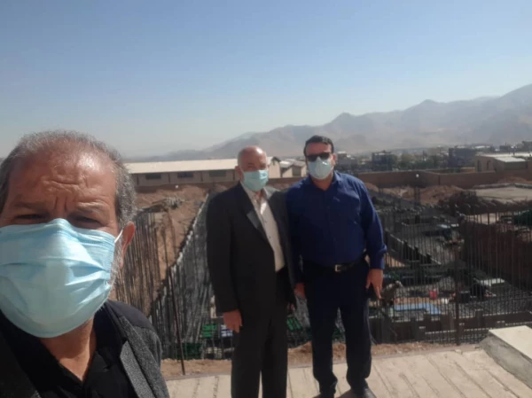 بازدید رئیس مجمع خیرین مدرسه ساز استان مرکزی از پروژه در حال ساخت خوابگاه پردیس زینب کبری (س) 2