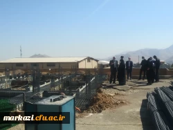 بازدید رئیس مجمع خیرین مدرسه ساز استان مرکزی از پروژه در حال ساخت خوابگاه پردیس زینب کبری (س) 2