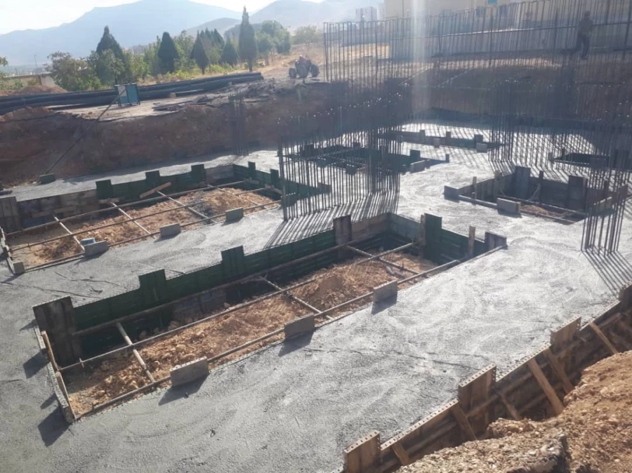 آغاز عملیات بتن ریزی فنداسیون پروژه خوابگاه دانشگاه فرهنگیان پردیس حضرت زینب کبری(س) 3