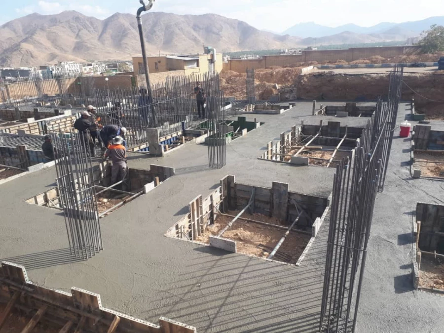 آغاز عملیات بتن ریزی فنداسیون پروژه خوابگاه دانشگاه فرهنگیان پردیس حضرت زینب کبری(س) 4