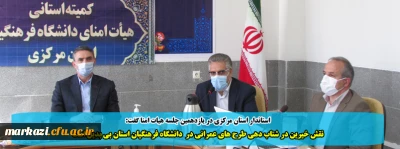 استاندار استان مرکزی در یازدهمین جلسه هیات امنا گفت:

نقش خیرین در شتاب دهی طرح های عمرانی در  دانشگاه فرهنگیان استان بی بدیل است