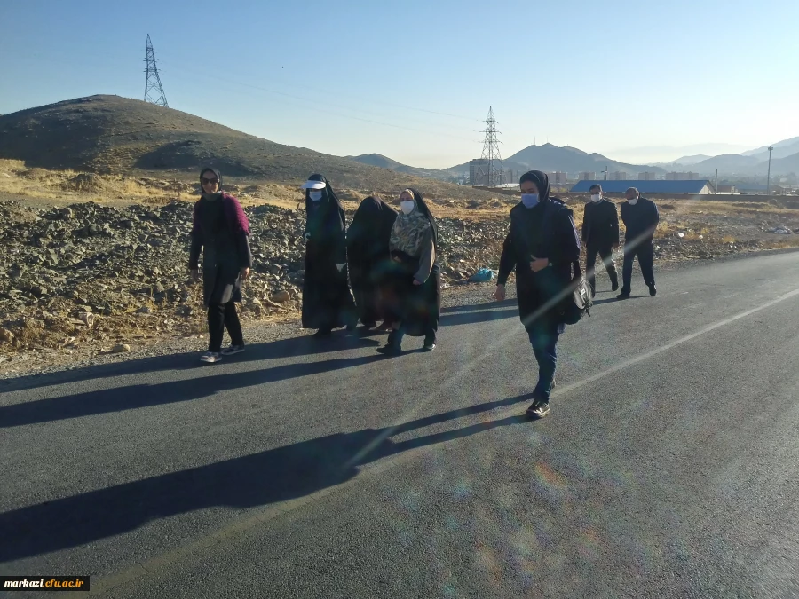 برنامه پیاده روی ویژه کارکنان پردیس های استان 3